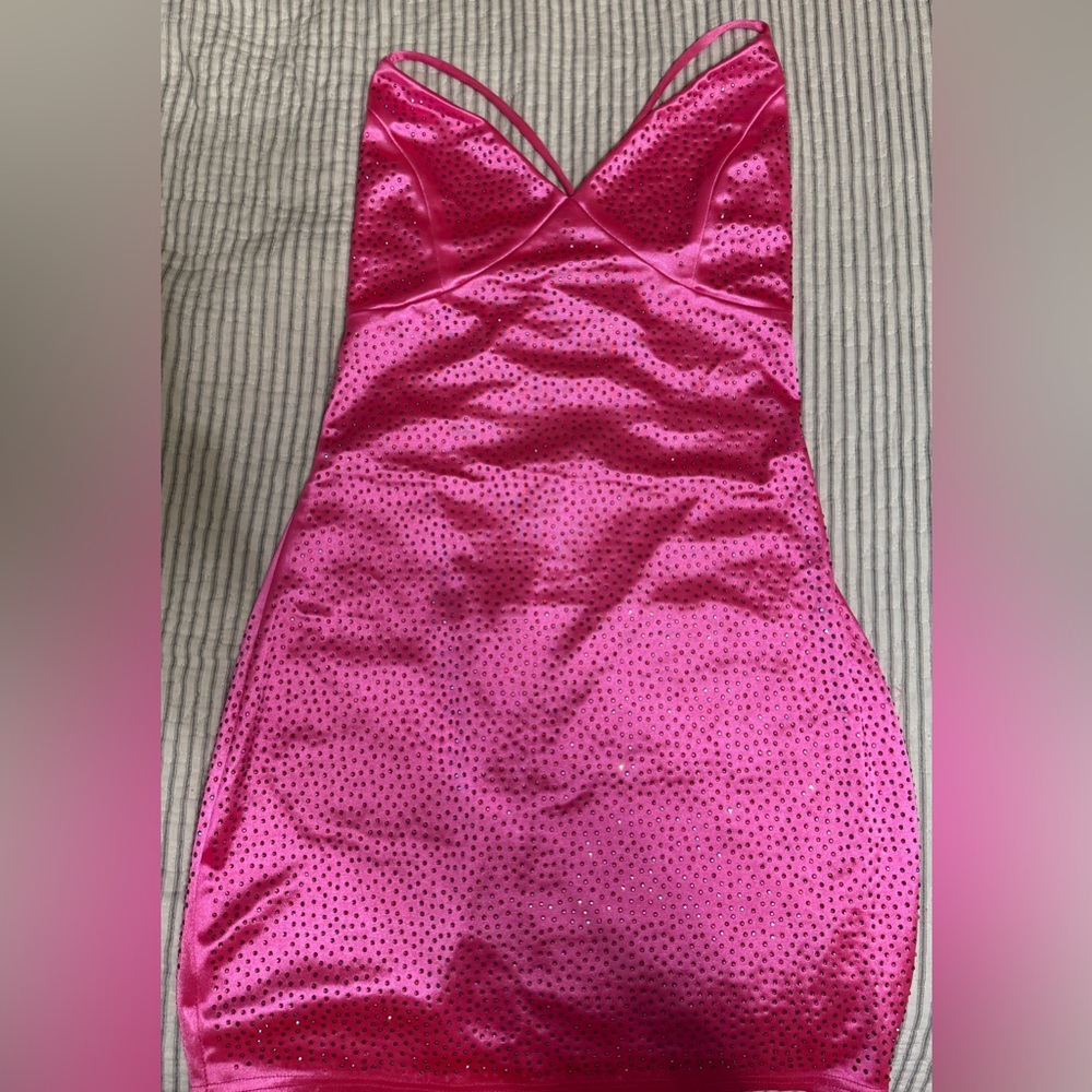 Pink sparkling Windsor dress!